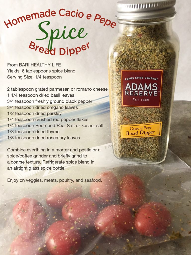 marinated grape tomatoes bread dipping spice