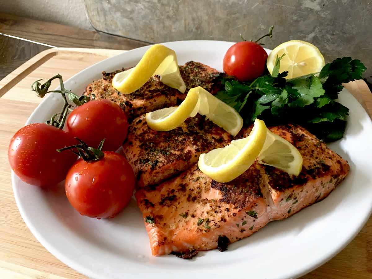 Mustard Crusted Salmon – Bari Healthy Life