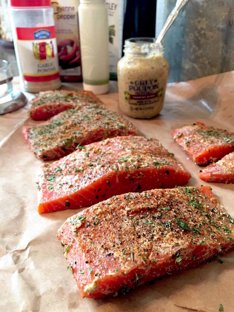 salmon mustard spices